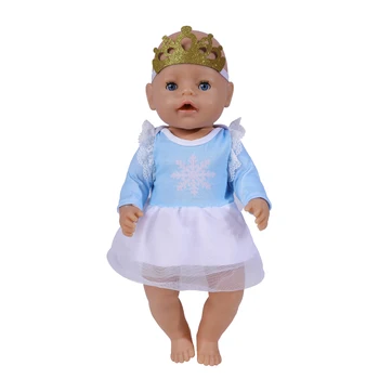 18 Collu Leļļu Apģērbs Mazulim Atdzimis Lelle Piederumi Sniega Meitenes Saģērbt Princese Kostīmu Dzimšanas dienas Dāvanu Amerikāņu Meitene Lelle Drēbes