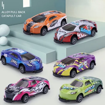 3Pcs Bērniem Triks Rotaļu Automašīnu Mini Sakausējuma Pull Atpakaļ Auto Izmešana Lekt Triks Auto 360° Pārsegs, Transportlīdzekļa Modelis Rotaļlietas Zēniem Bērniem Dāvanas