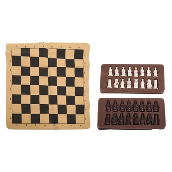 Antīkās Galda Spēle Chess Mazās Ādas Šaha Galdiņš Spilgti Qingbing Šaha Figūras Rakstzīmes, Dāvanas, Izklaides Rotaļlietu Komplekts