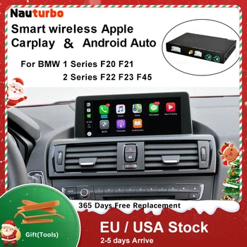 Bezvadu CarPlay BMW 1. Sērijas 2 F20 F21 F22 F23 F45 2012. - 2020. gadam NBT，EVO, ar Android Spogulis Saites AirPlay Auto, Play Funkcija