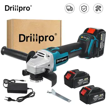Drillpro izmantots 125mm M14 Brushless Elektriskā Leņķa Slīpmašīna Griešanas Mašīna Ar Litija-Jonu Akumulatora Enerģijas Instruments Makita 18V Akumulators