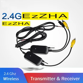 EzZHA Automašīnas Atpakaļskata Kamera, Wifi Bezvadu un Vadu Komplekts 2.4 GHz DC 12V 24V Transportlīdzekļa Kameras RCA Video Bezvadu Raidītājs/Uztvērējs