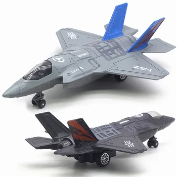 Lidmašīnas Modelis Rotaļlietas Sakausējuma ABS Simulācijas Amerikāņu Cīnītājs F-16, F-35 Skaņu Un Gaismas Militārās lidmašīnas Modeli Rotaļlietas Zēniem