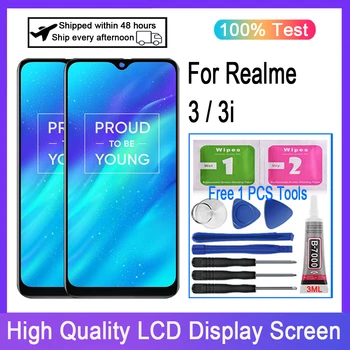 Sākotnējā Attiecībā uz Realme 3 RMX1825 RMX1821 LCD Displejs, Touch Screen Digitizer Uz Realme 3i RMX1827 LCD Nomaiņa
