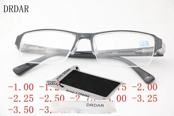 Tendence Augstas Kvalitātes Vīrs Laukumā Tuvredzība Brilles Modes Gatavo Daļēji Rāmi, Caurspīdīgs, Izšūšanas Melnā Sieviete Optiskās Brilles