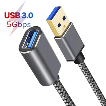 USB Pagarinājuma Kabelis USB 3.0 Kabelis Smart Klēpjdatoru, TV Xbox Vienu SSD USB 3.0 Paplašinātāju Vadu Mini Ātra Kabelis 1M/3M/5M
