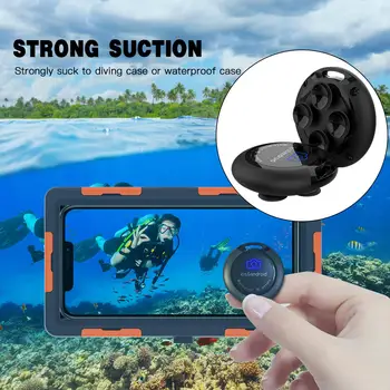 Ūdensizturīgs Bluetooth Tālvadības Pogu Fotogrāfijas Android par IOS Ierīces Selfie Tālvadības Bluetooth Slēdža